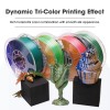 eSUN Silk Mystic 3D Filament Shiny Three Colors 3D Print Neat Winding - Gold Red Green